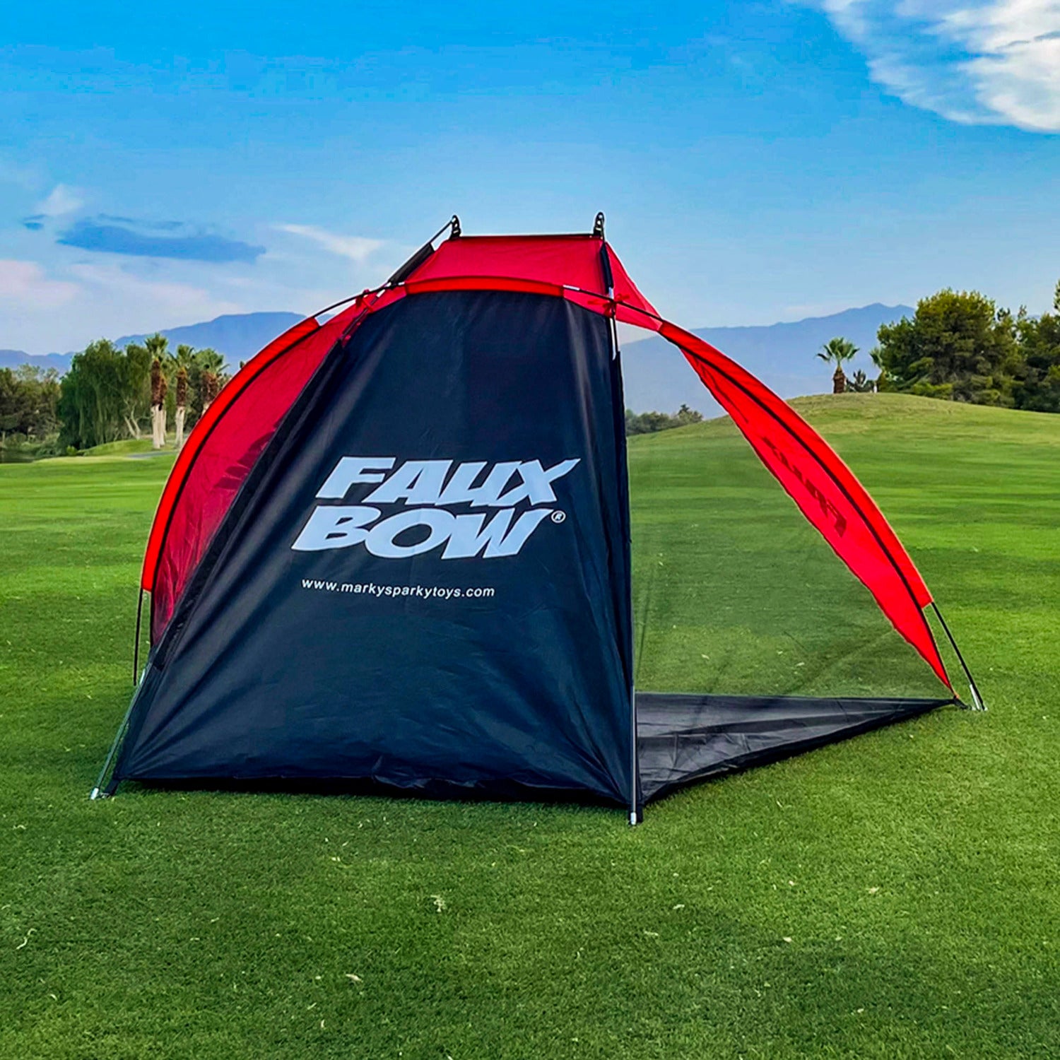 Faux Bow Target Tent