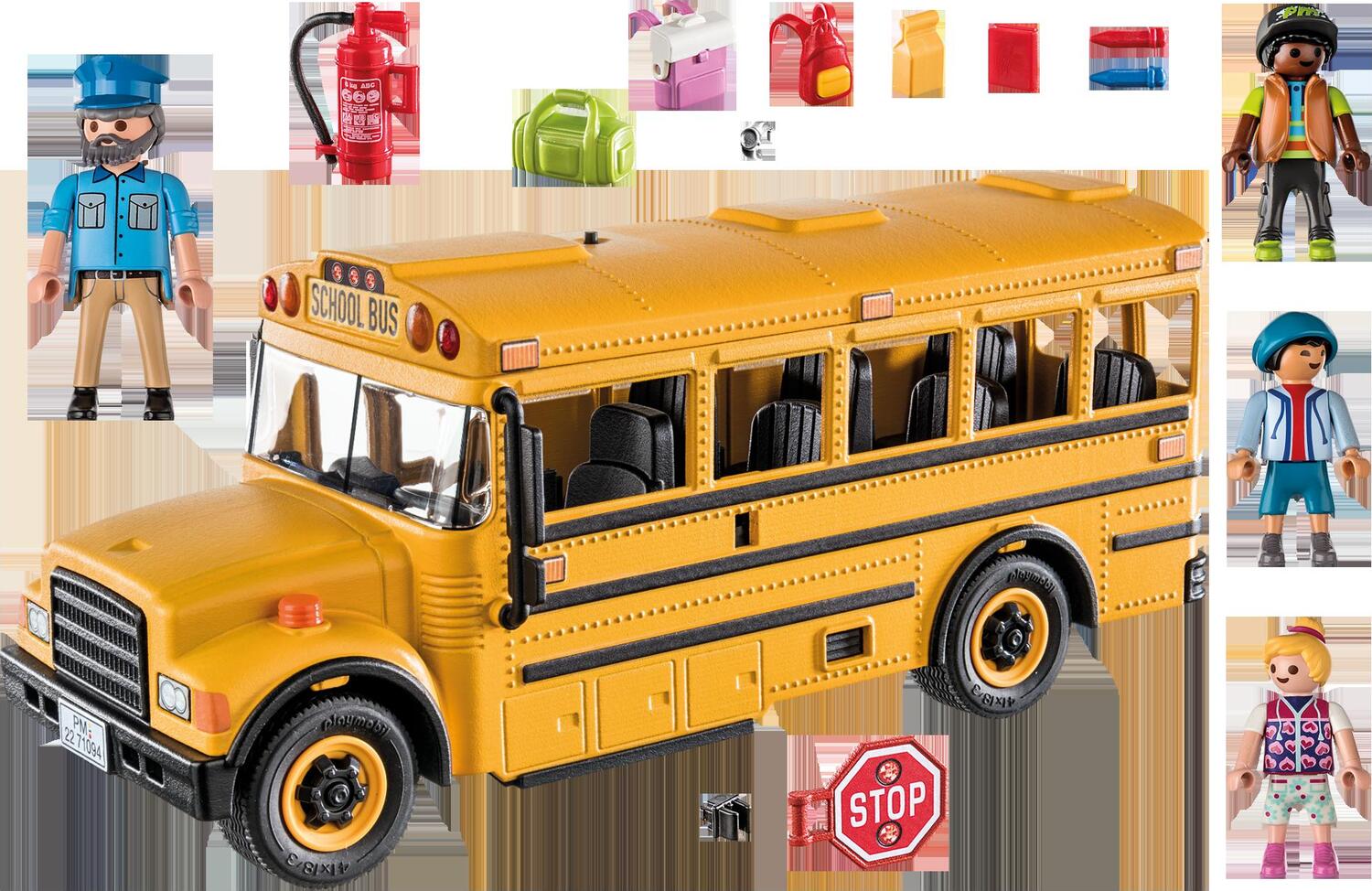 Playmobil school bus sale playset