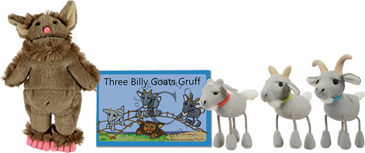 Traditional Story Sets Boxed Three Billy Goats Gruff Troll Set