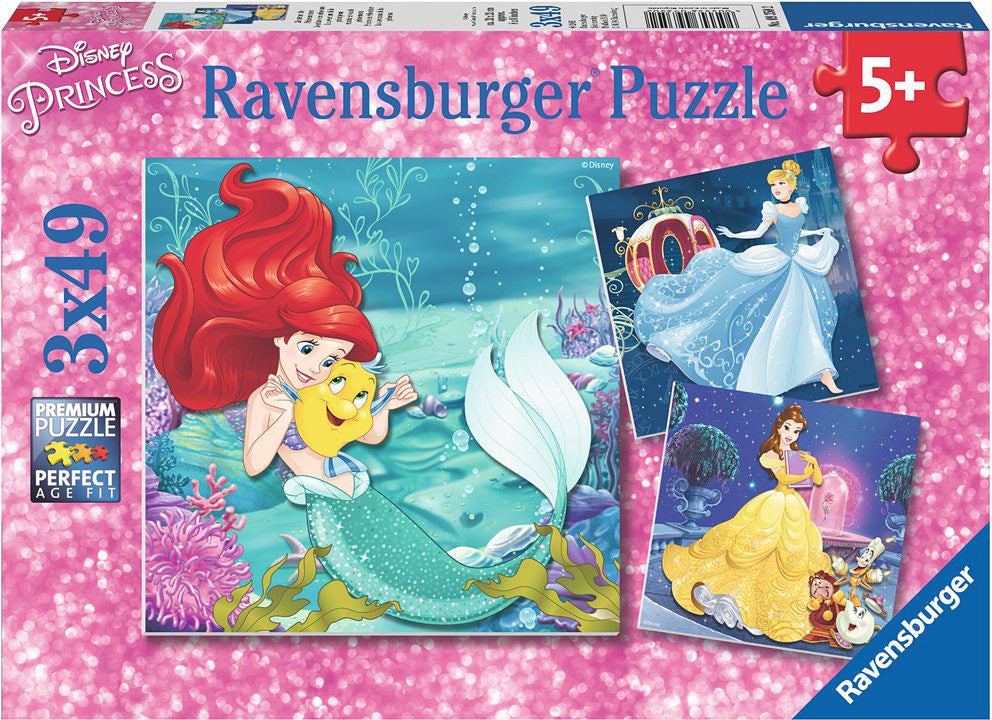 Princesses (3 x 49 pc Puzzles)