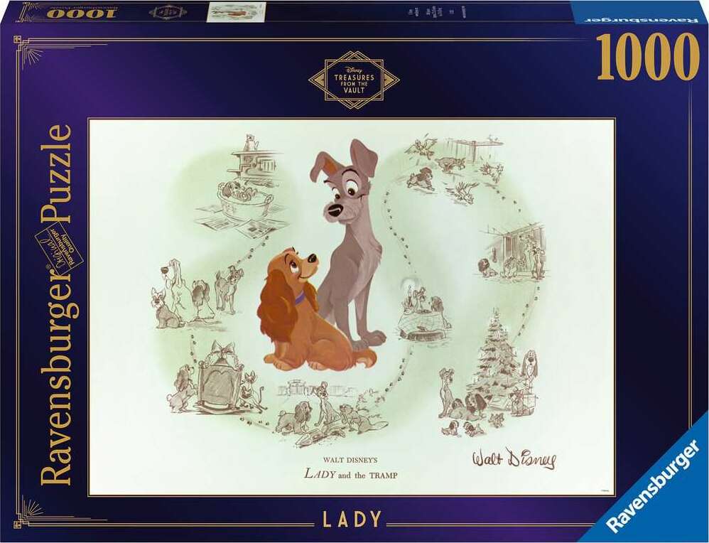 Disney Vault: Lady (1000 pc Puzzle)