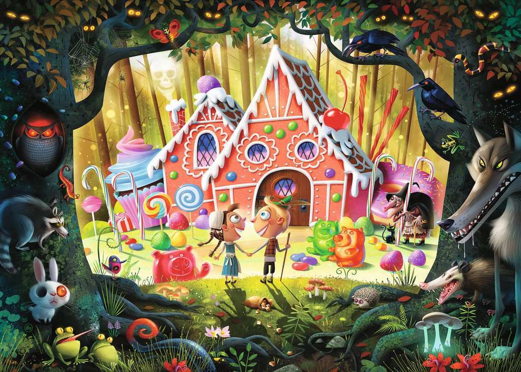 Hansel and Gretel 完成品 Hansel and Gretel Beware! (1000 pc Puzzle) – The Toy Maven