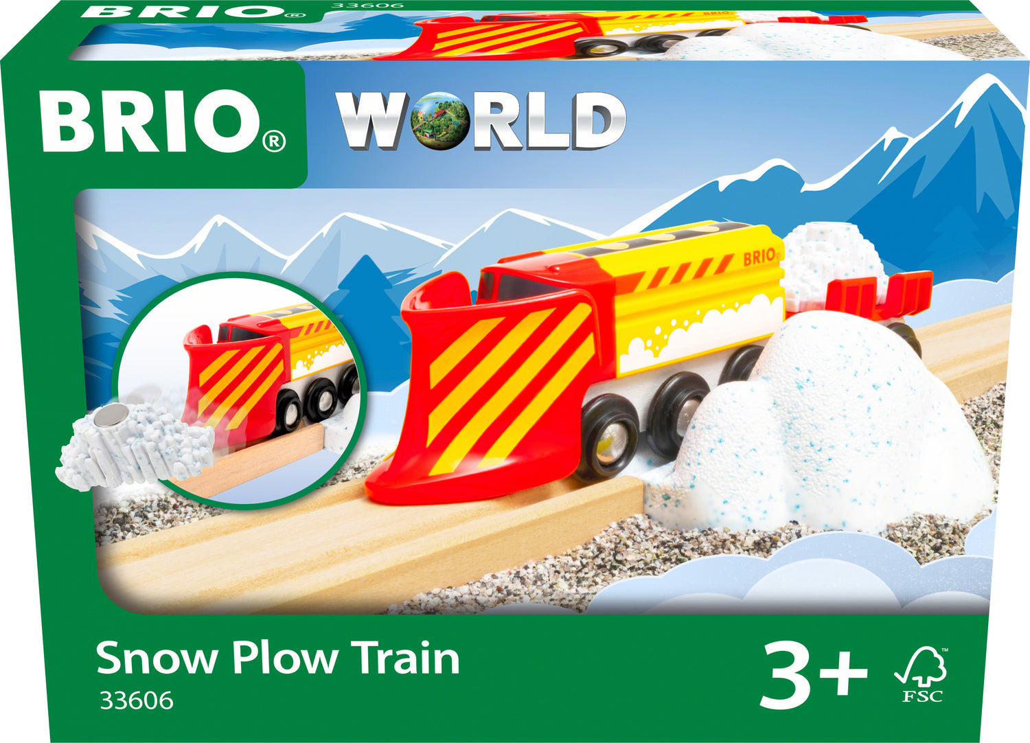 BRIO Snow Plow Train