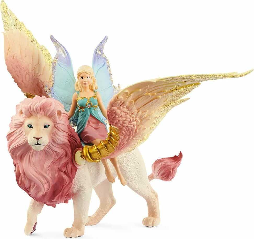 Fairy in Flight on Winged Lion