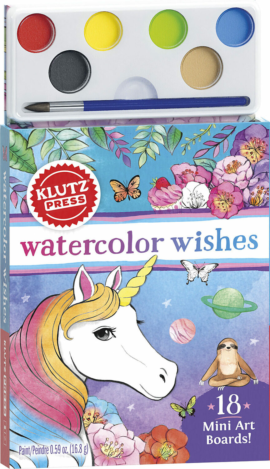 Watercolor Wishes Postcard Kit