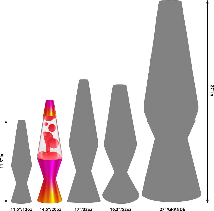 14.5" LAVA® Lamp Heat Ombre/Red/Clear