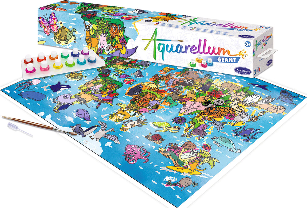 Aquarellum Poster - World Map