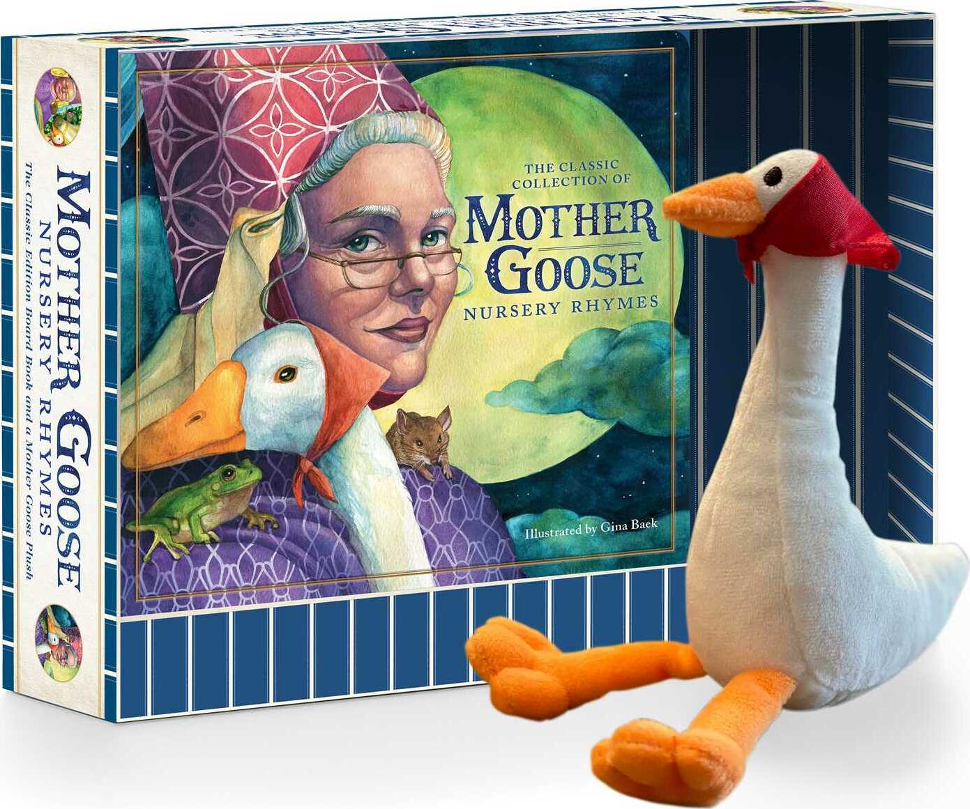 The Mother Goose Plush Gift Set: Featuring Mother Goose Classic Children's Board Book + Plush Goose Stuffed Animal Toy