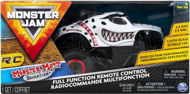 Monster Jam, Remote Control Monster Truck, 1:24 Scale
