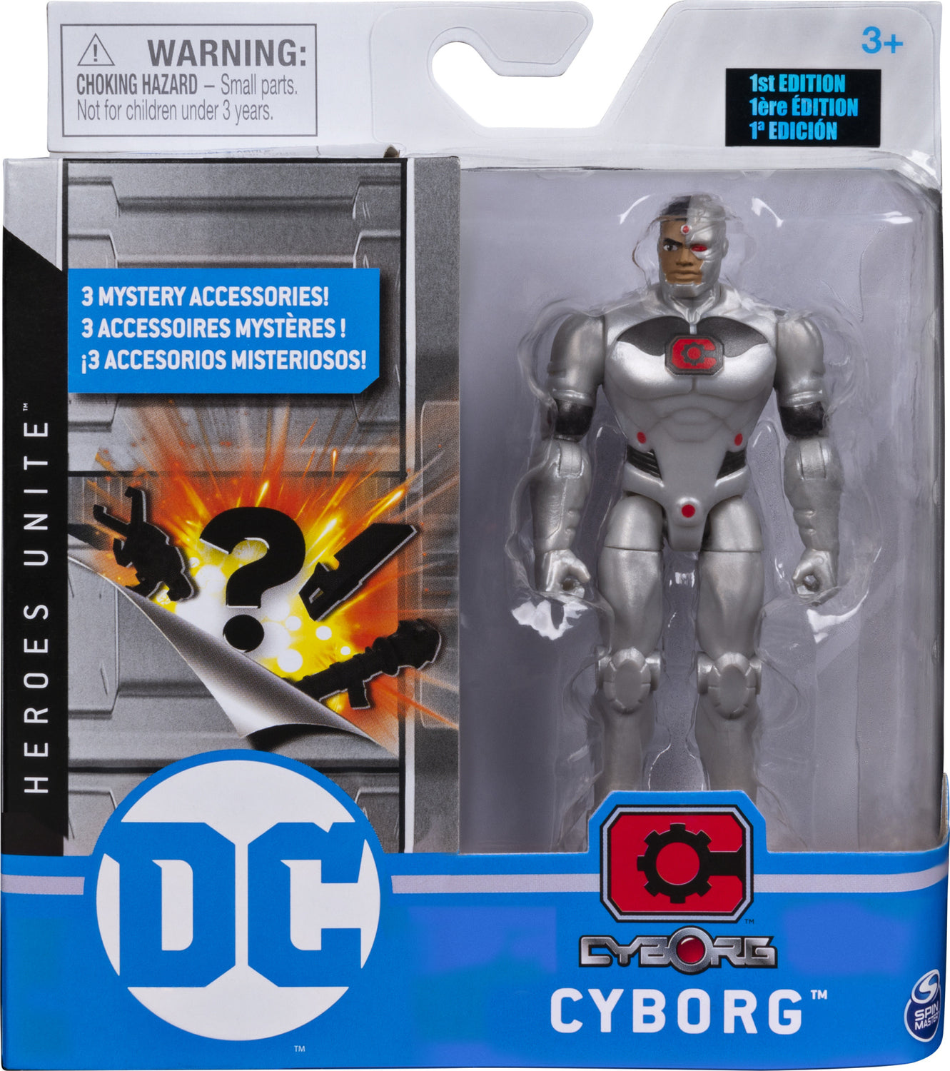 DC Comics, 4-Inch SUPERMAN Action Figure with 3 Mystery Accessories, Adventure 1