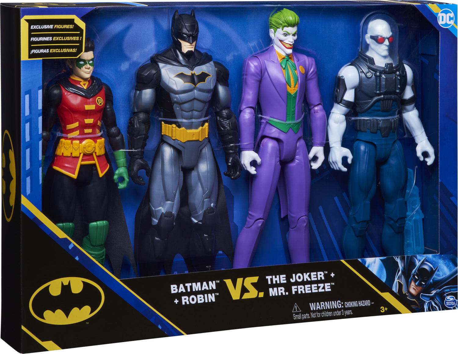 Batman and Robin vs. The Joker and Mr. Freeze 12-inch Action Figures