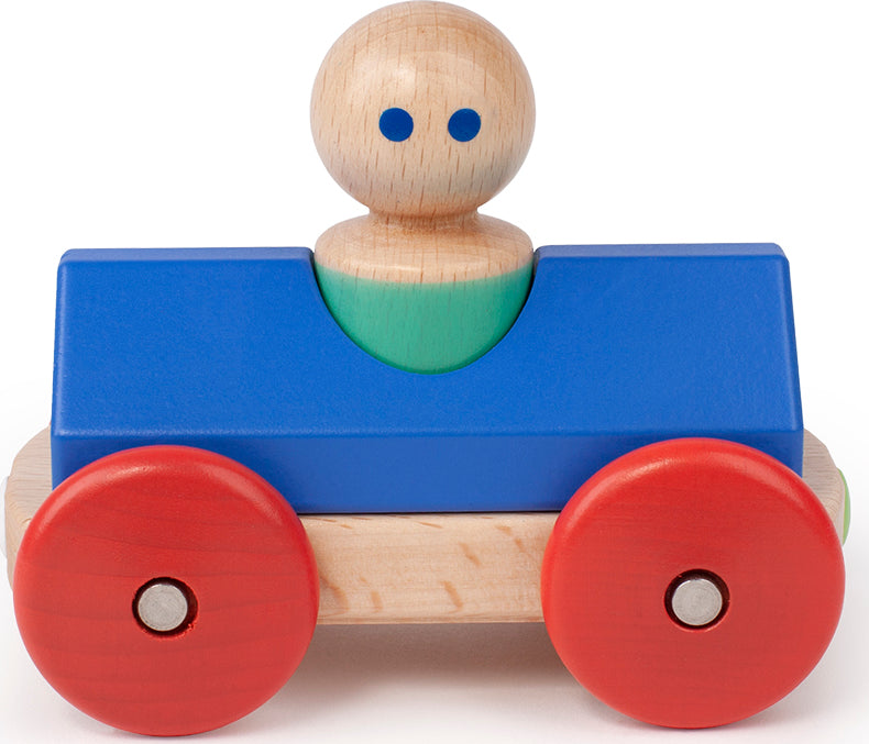 Tegu Magnetic Racers- Blue w/ Poppy Teal Character