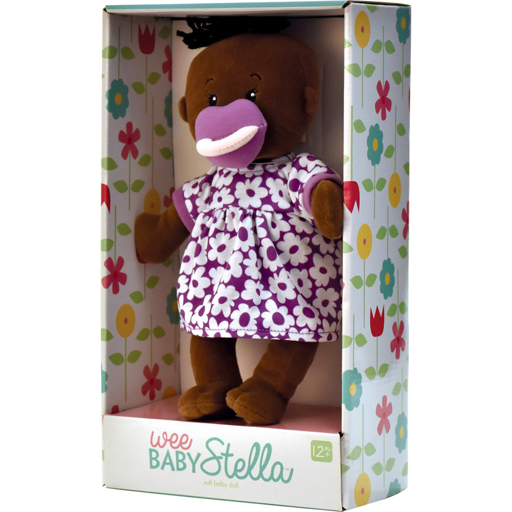 Wee Baby Stella Doll in Purple Dress