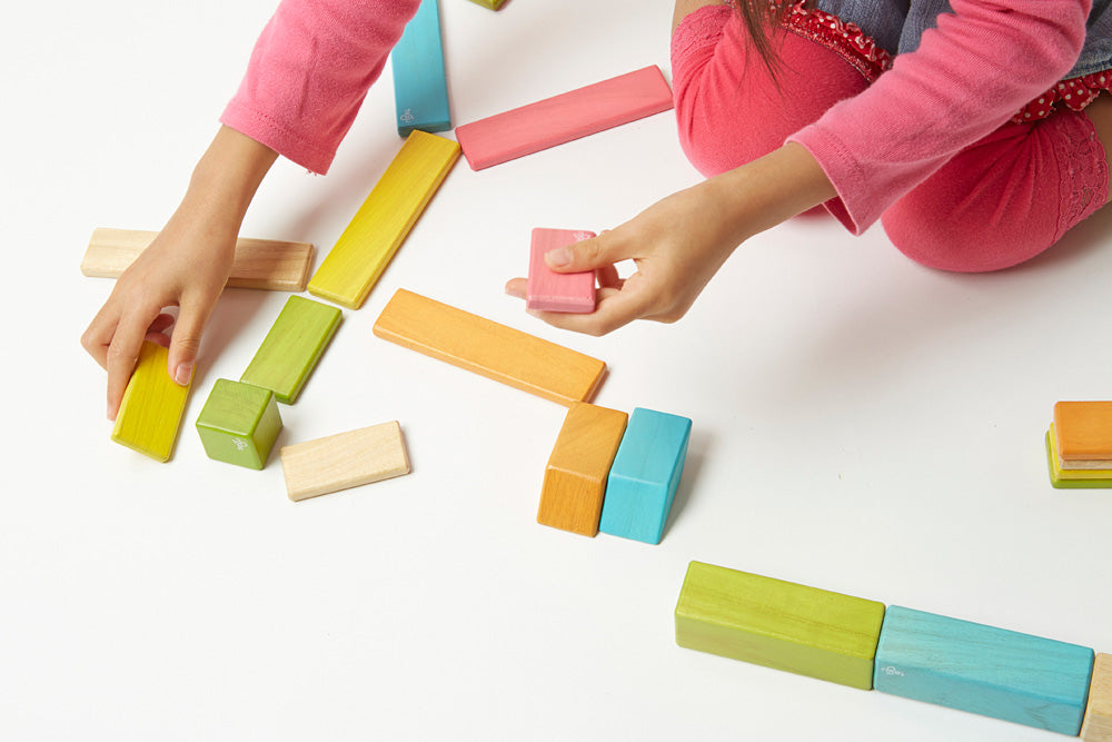 Original Pocket Pouch Magnetic Wooden Blocks 8 pieces at Tegu Toys