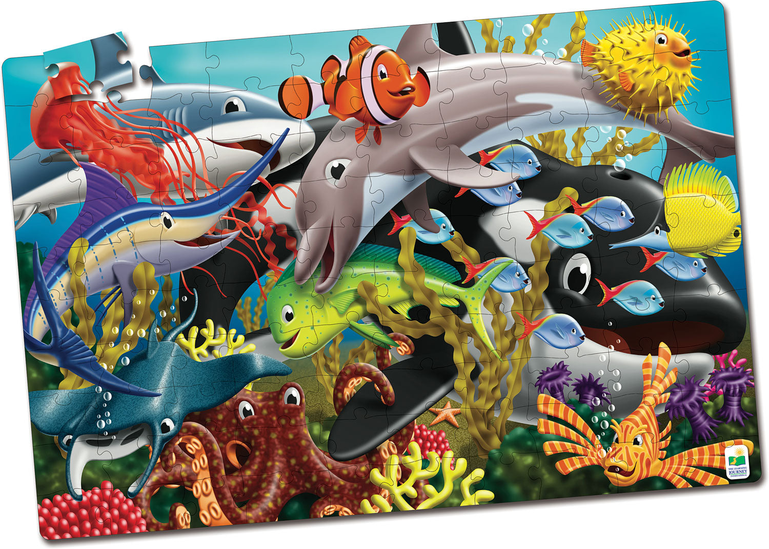 Puzzle Doubles - Glow In The Dark - Sea Life