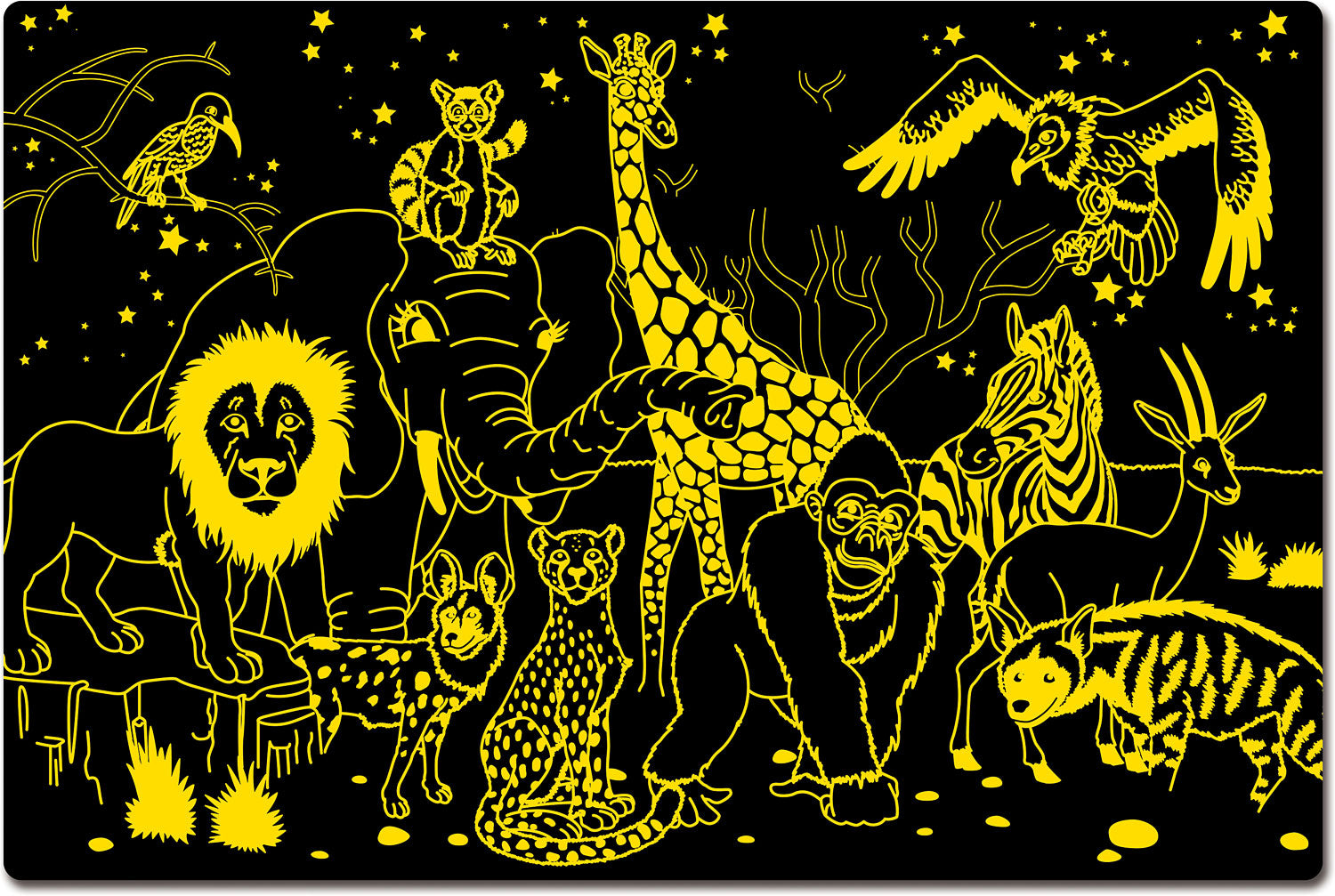 Puzzle Doubles - Glow In The Dark - Wildlife