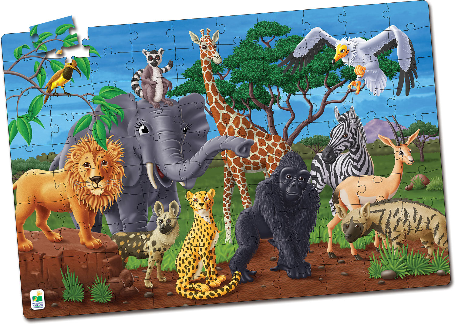 Puzzle Doubles - Glow In The Dark - Wildlife