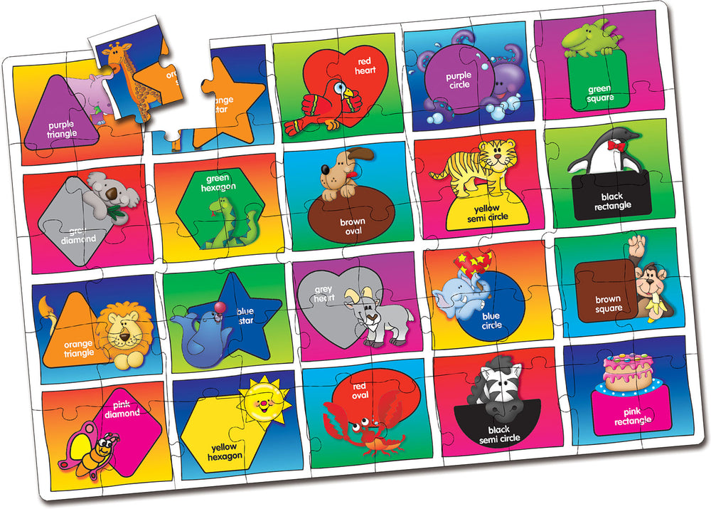 Jumbo Floor Puzzles - Colors and Shapes