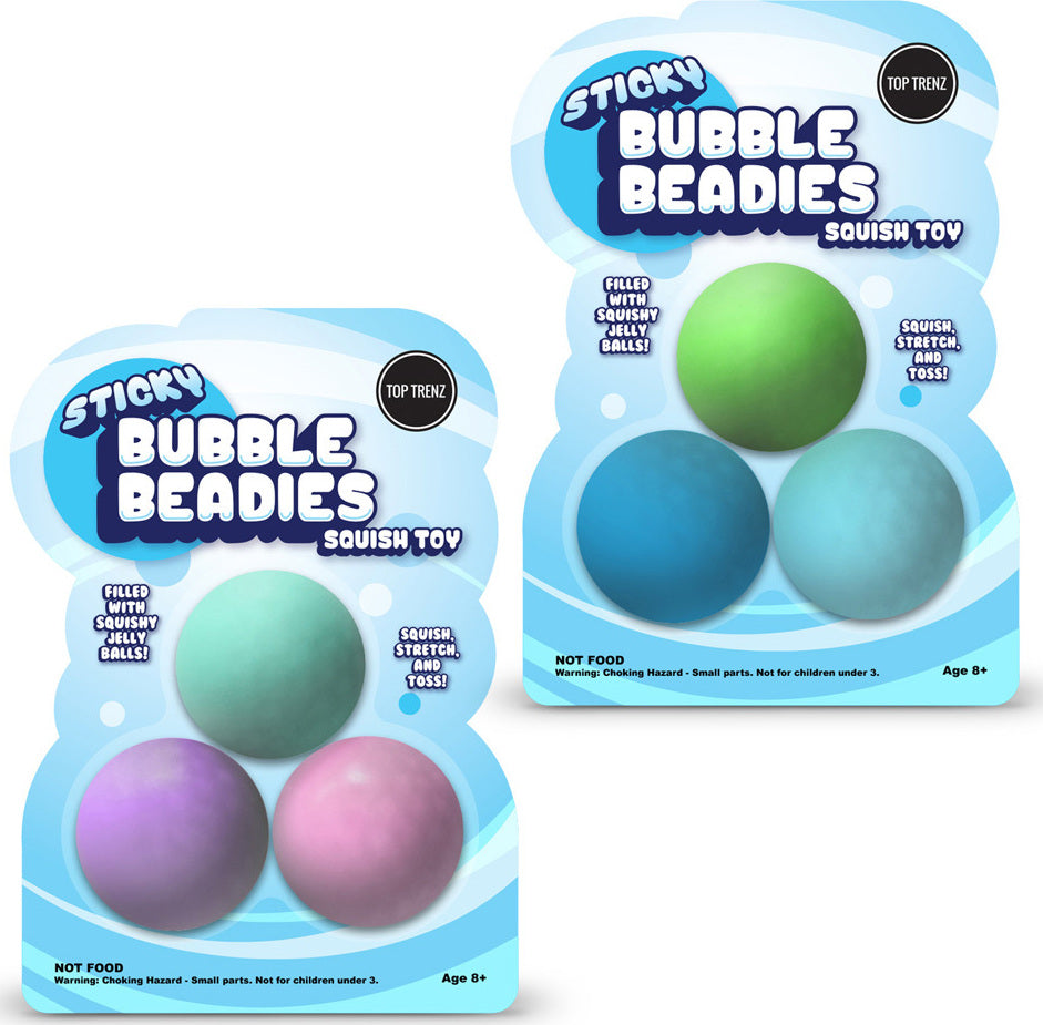 Sticky Bubble Beadies Squish Toy (assorted - sold individually)