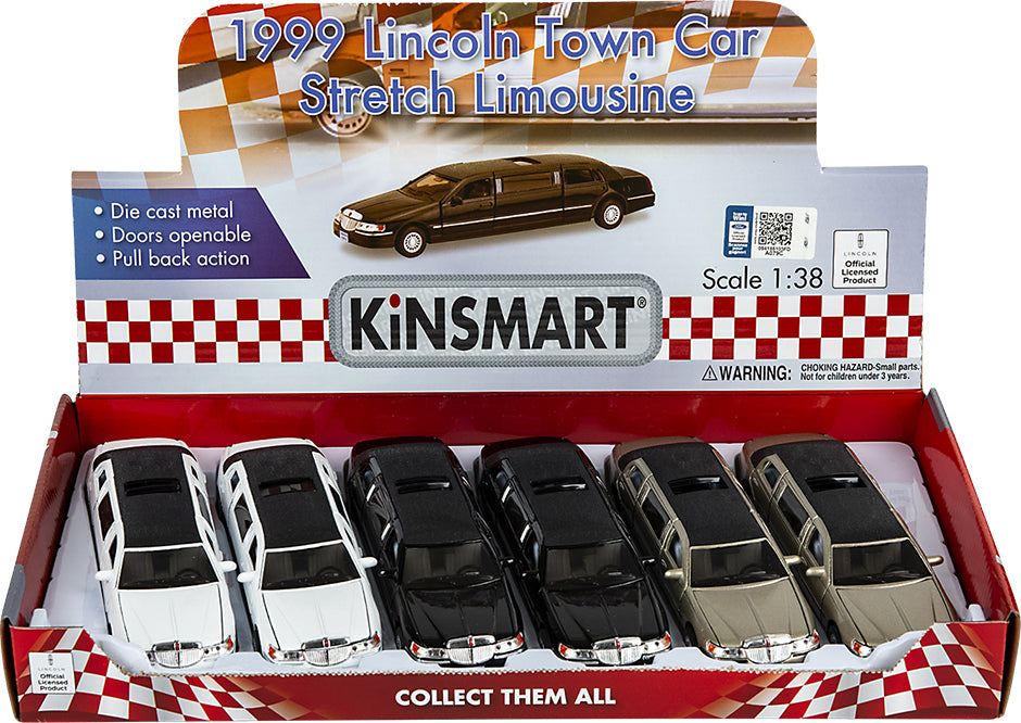 7" Die-cast Lincoln Town Car Stretch Limousine