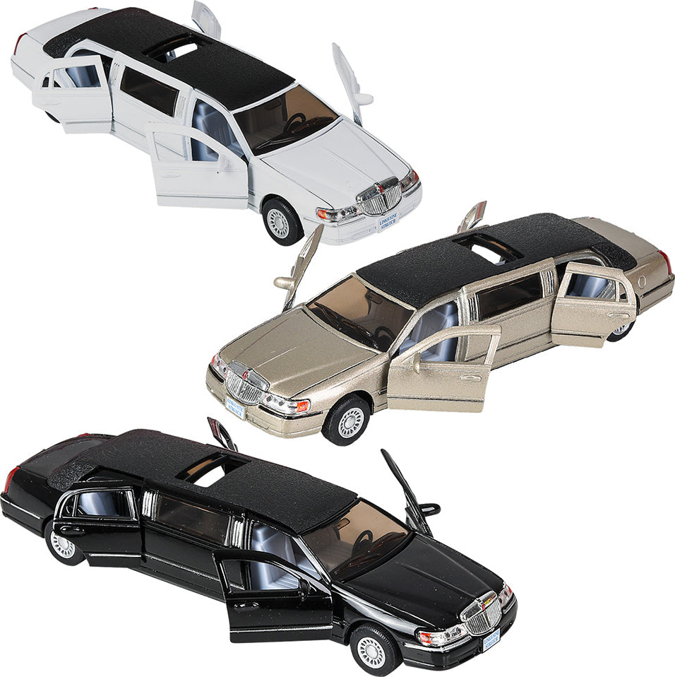 7" Die-cast Lincoln Town Car Stretch Limousine