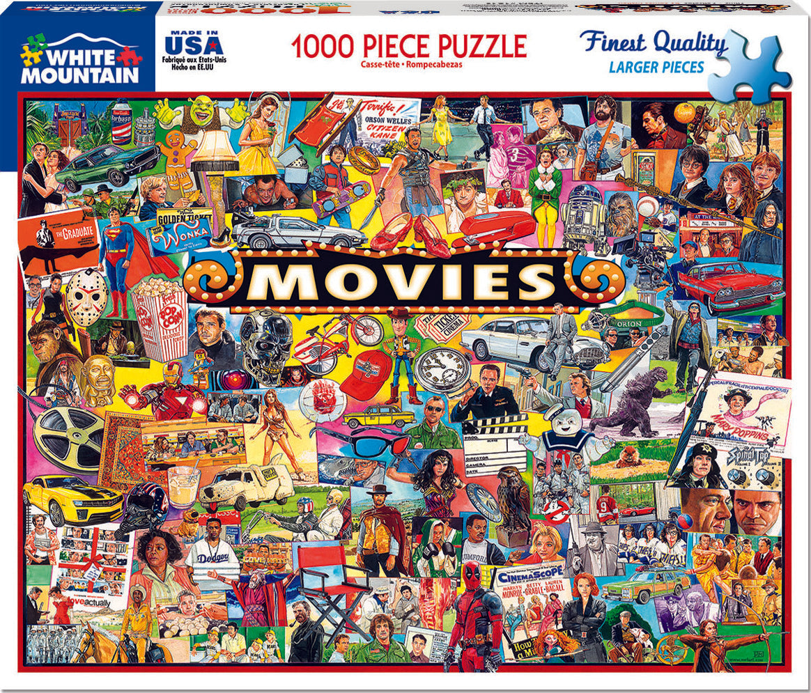 The Movies - 1000 Piece - White Mountain Puzzles