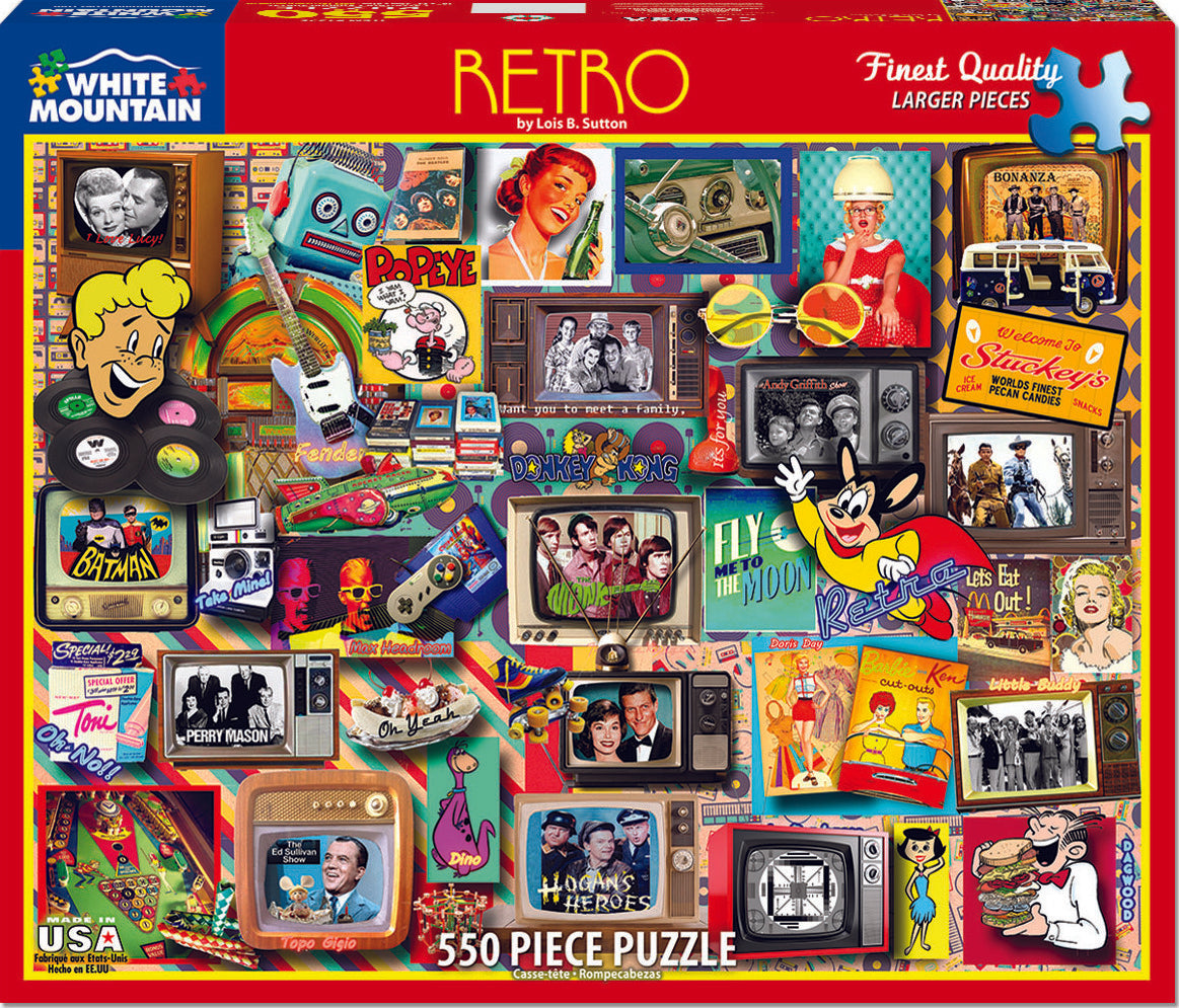 Retro - 500 Piece - White Mountain Puzzles