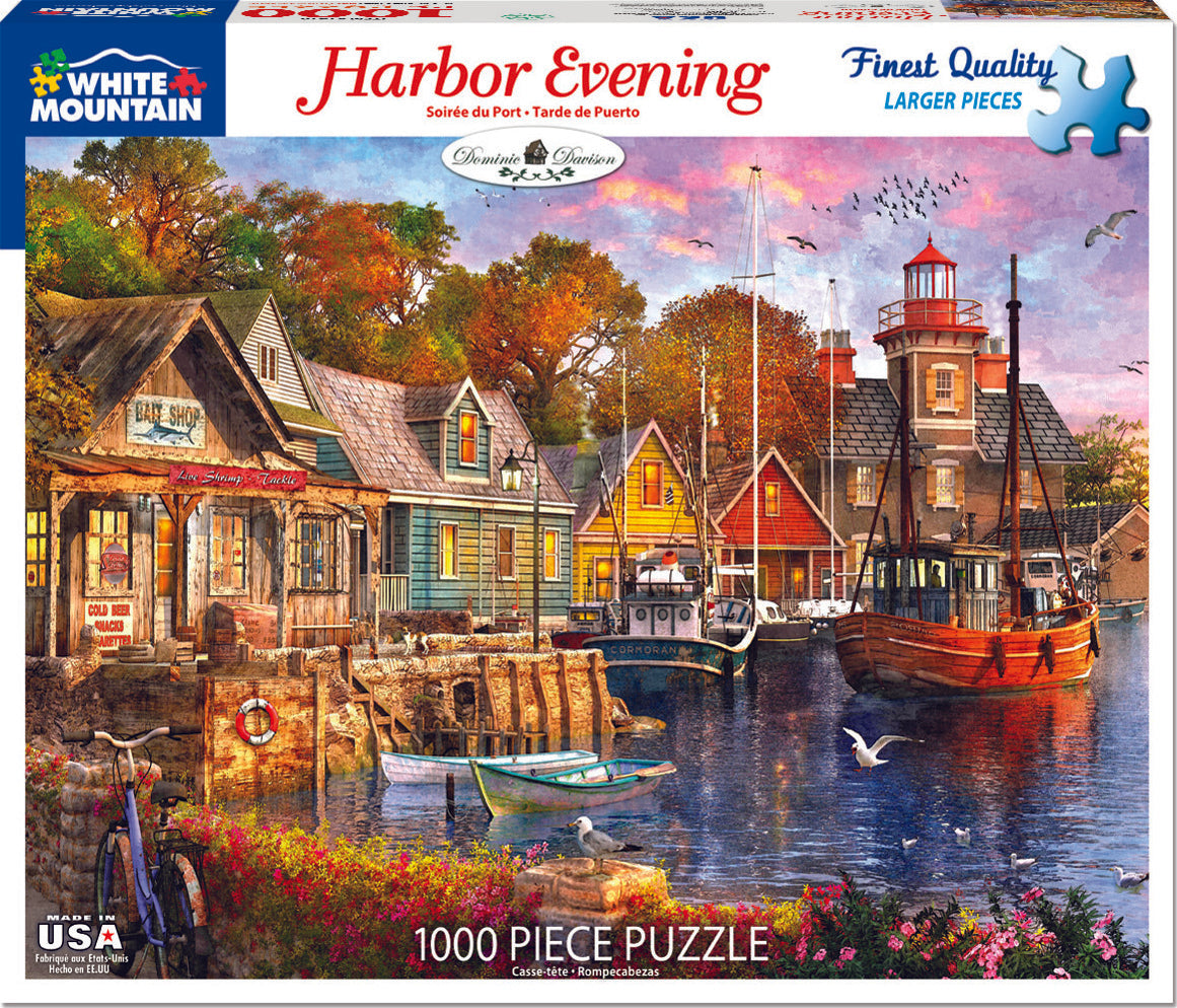 Harbor Evening - 1000 Piece - White Mountain Puzzles