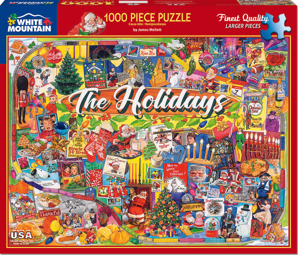 The Holidays - 1000 Piece - White Mountain Puzzles