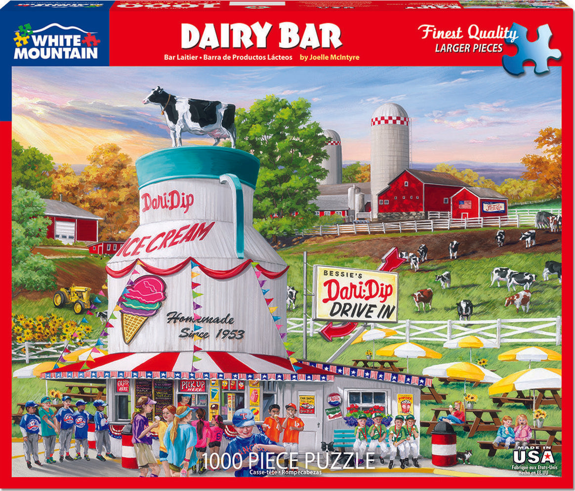 Dairy Bar - 1000 Piece - White Mountain Puzzles