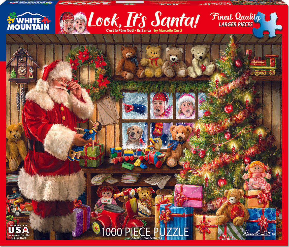 Look It's Santa - 1000 Piece - White Mountain Puzzles
