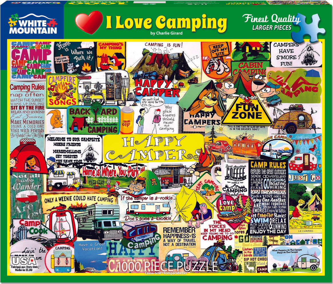 Happy Campers - 1000 Piece - White Mountain Puzzles