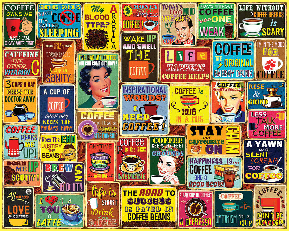 I Love Coffee - 1000 Piece Jigsaw Puzzle