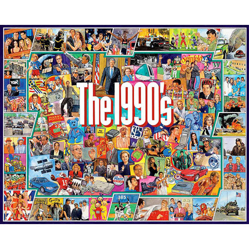 The Nineties - 1000 Piece - White Mountain Puzzles